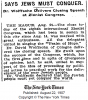 New York Times 1907 - Jews Must Conquer the World